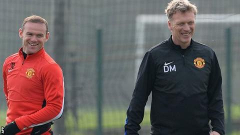 David Moyes and Wayne Rooney