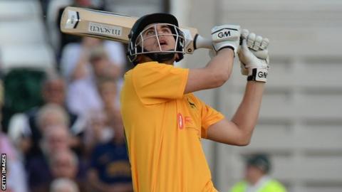 Nottinghamshire opener Alex Hales