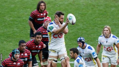 Jamie Cudmore playing for Clermont Auvergne