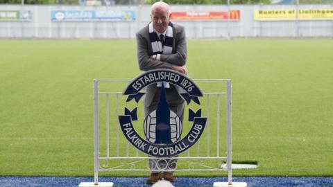 Falkirk manager Peter Houston