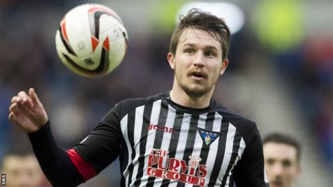 Callum Morris during his spell with Dunfermline