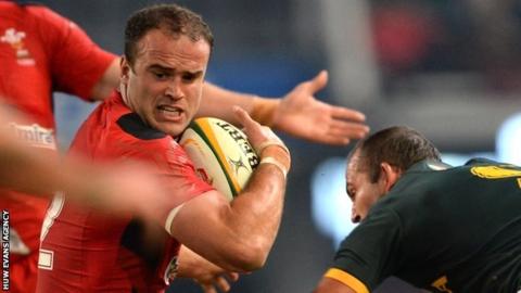 Jamie Roberts was sin-binned in Durban