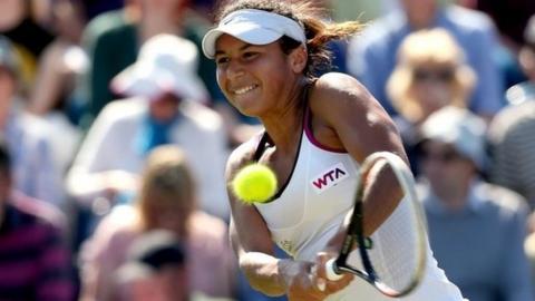 Heather Watson's Eastbourne is over for another year