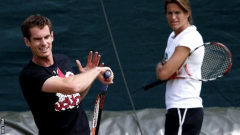 Andy Murray and Amelie Mauresmo