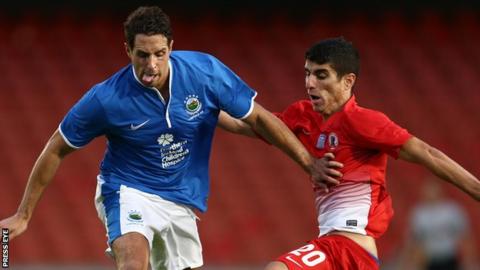 Linfield played FC Xanthi in the 2013-14 Europa League
