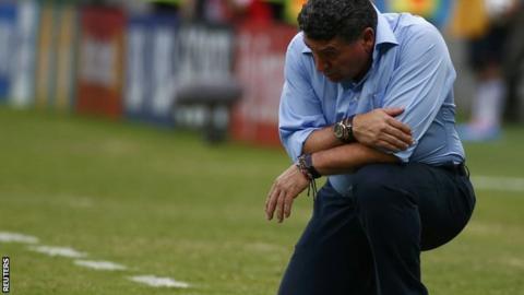 Honduras coach Luis Fernando Suarez