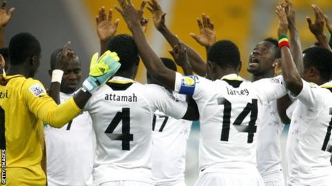 The Ghana players