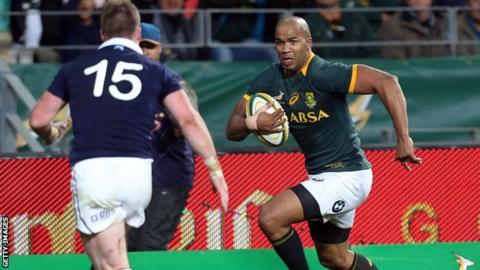 Scotland had beaten USA, Canada and Argentina before Saturday's heavy defeat to South Africa