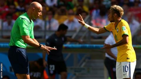 Referee Howard Webb