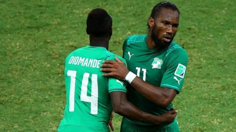 The new boss will be keen to discuss the future with Didier Drogba (right)