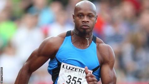 Sprinter Asafa Powell
