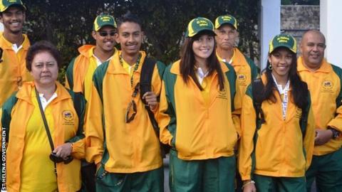 The St Helena Commonwealth Games team