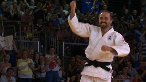 John Buchanan after winning bronze for Scotland
