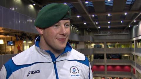 Commonwealth gold medal winner, and Royal Marine, Chris Sherrington