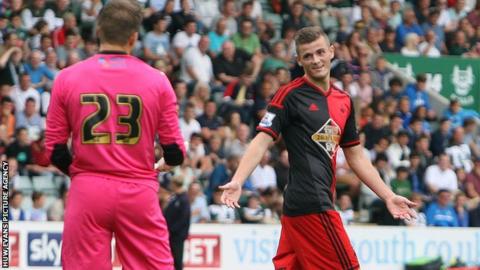 Swansea striker Rory Donnelly