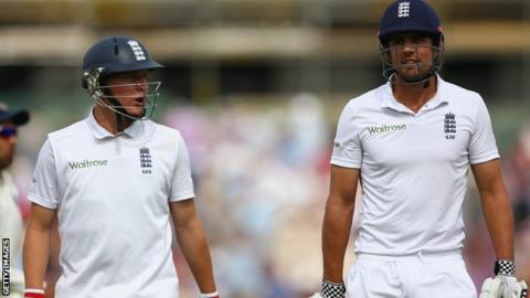 England captain Alastair Cook and Gary Ballance