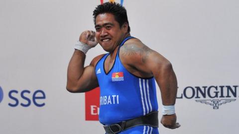 David Katoatau wins Kiribati's first ever gold