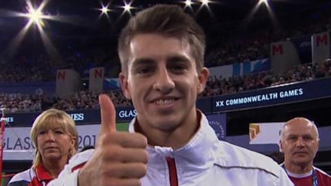 Thumbs up from hat-trick hero Max Whitlock