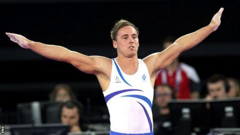 Scottish gymnast Daniel Keatings