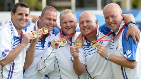 Scotland's lawn bowlers enjoyed a fabulous Friday