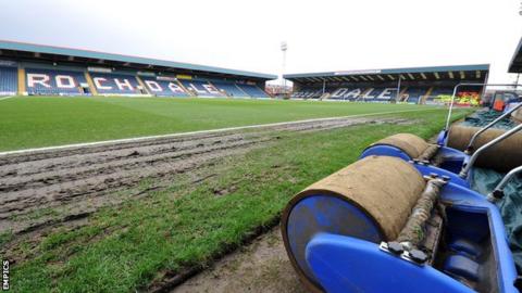 Spotland, home of Rochdale FC