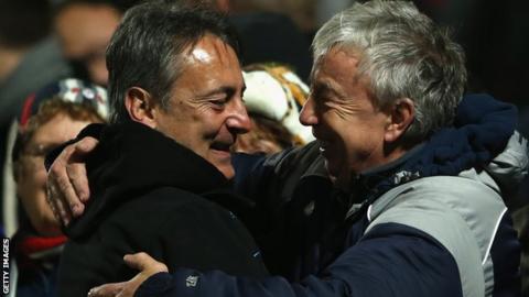 Nigel Davies (left) and Huw Evans