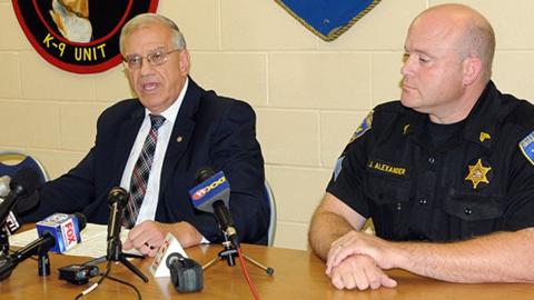 Ontario County Sheriff Phil Povero (left)