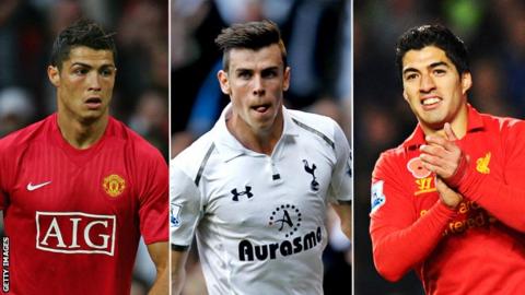 Cristiano Ronaldo, Gareth Bale and Luis Suarez