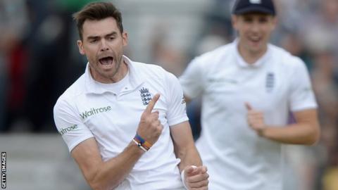England's James Anderson