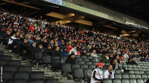 MK Dons fans at Stadium MK