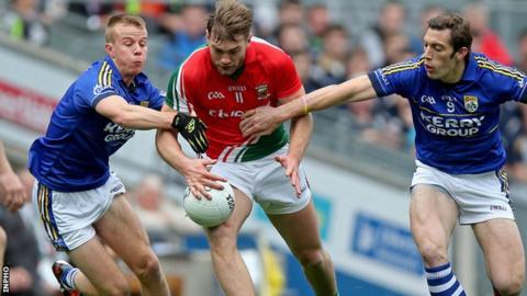 Kerry pair Fionn Fitzgerald and David Moran challenge Mayo's Aidan O'Shea