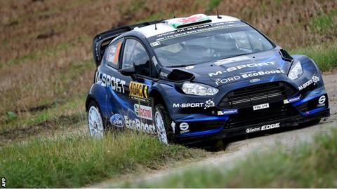 Elfyn Evans and co-driver Daniel Barritt