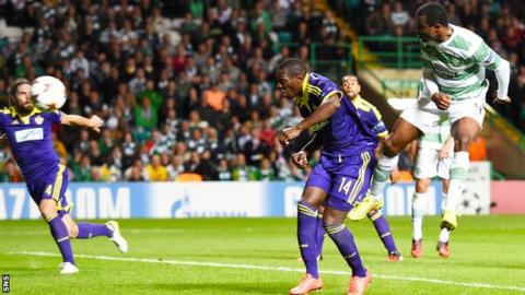 Maribor and Celtic players