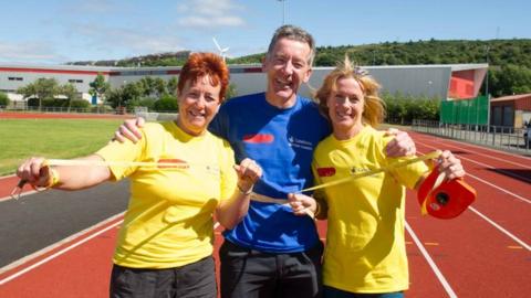 Janice Hendrie, Gerry Gaffney and Rhona Bushfield