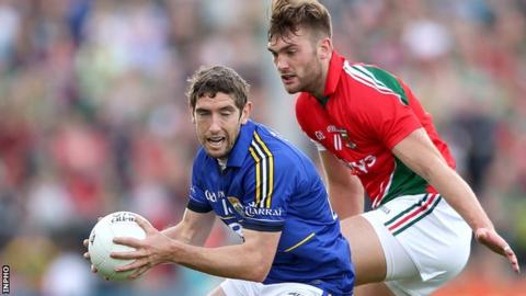 Kerry's Killian Young and Mayo's Aidan O'Shea