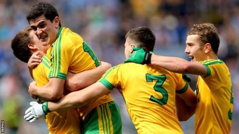 Donegal minors celebrate reaching their first ever All-Ireland final
