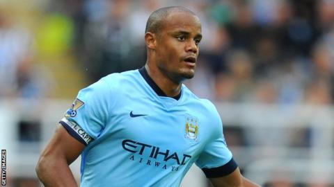 Manchester City captain Vincent Kompany