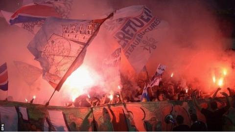 Steaua Bucharest fans