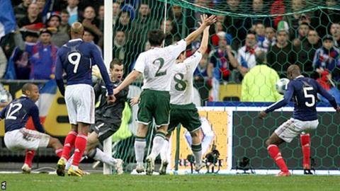 Thierry Henry handballed before crossing for William Gallas to score against the Republic of Ireland in a World Cup play-off in 2009