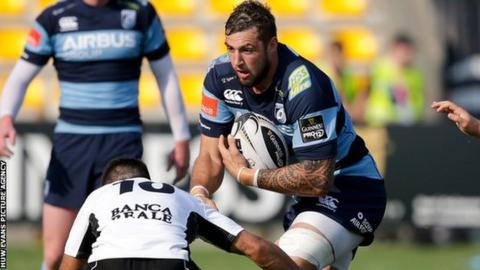 Josh Turnbull in action for the Blues