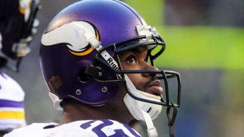 Minnesota Vikings running back Adrian Peterson