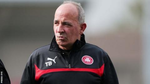 Cliftonville manager Tommy Breslin