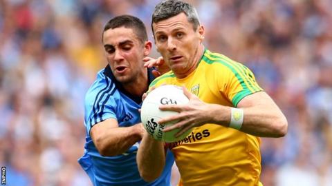 Dublin's James McCarthy tackles Christy Toye in last month's semi-final