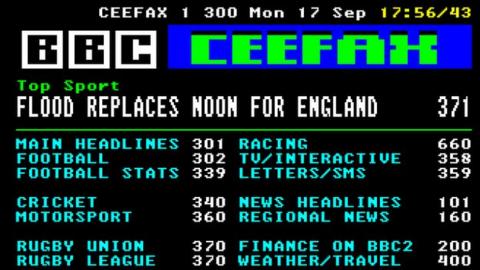 Ceefax At 40 Could You Write An 80 Word Match Report Bbc Sport