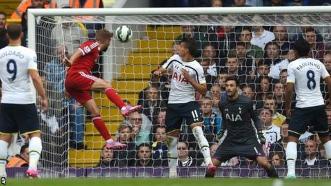 James Morrison heads in