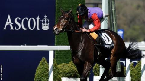 Ryan Moore rode the Queen's horse Estimate