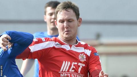 Portadown striker Gary Twigg