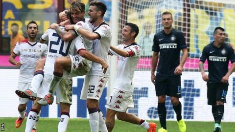 Inter Milan 1-4 Cagliari - BBC Sport