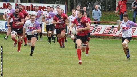 Redruth RFC in their loss to Clifton