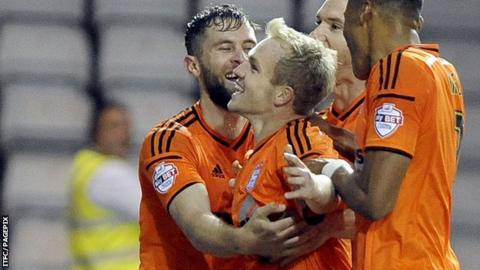 Jonny Williams celebrates scoring against Sheffield Wednesday